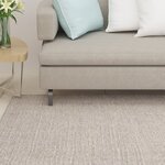 vidaXL Tapis Sisal naturel 66x150 cm Sableux