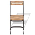 vidaXL Chaises à manger lot de 4 bois de teck massif