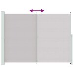 vidaXL Auvent latéral rétractable de patio 220x300 cm Gris