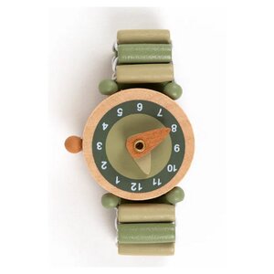 montre en bois pour apprendre l'heure - Raph