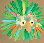 Plumes indiennes multicolores Activités enfant 7 à 15 cm 120 pièces