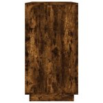 vidaXL Buffet chêne fumé 80x34x75 cm bois d'ingénierie