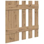 vidaXL Porte-manteau mural avec miroir Chêne artisan 100 x 10 x 100 cm