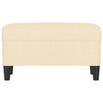 vidaXL Banc Crème 70x35x41 cm Tissu