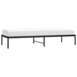 vidaXL Cadre de lit métal noir 80x200 cm