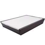 vidaXL Lit de repos d'extérieur avec coussin Résine tressée Marron