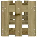 vidaXL Lit surélevé de jardin design de clôture bois de pin imprégné