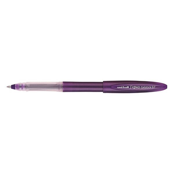 Roller encre gel Signo UM170 pointe moyenne 0 7mm Violet x 12 UNI-BALL