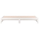 vidaXL Lit coulissant Blanc 2x(90x190) cm Bois de pin massif