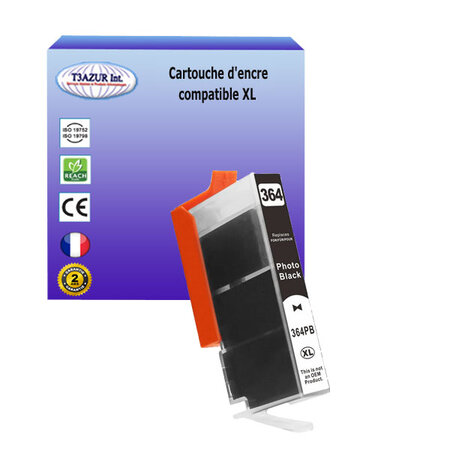 Cartouche compatible avec HP DeskJet 3070A, 3520, 3522, 3524 remplace HP 364XL ( CB321EE ) - Noire