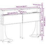 vidaXL Tête de lit de rangement Chêne marron 160 cm Bois d'ingénierie