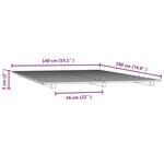 vidaXL Cadre de lit sans matelas noir 140x190 cm bois de pin massif