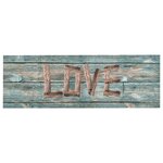 vidaXL Tapis de cuisine lavable Love 60x300 cm