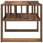 vidaXL Table basse Bois ancien 66 x 49 5 x 45 cm Bois d'ingénierie