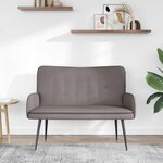 vidaXL Sofa 2 places Taupe 115 x 61 x 87 cm Tissu