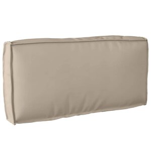 vidaXL Coussin pour dossier de palette Taupe 80 x 40 x 12 cm