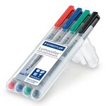 Etui de 4 Marqueurs Lumocolor 315 M Non-Permanent Pointe Moyenne Assortis STAEDTLER