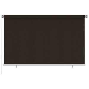 vidaXL Store roulant d'extérieur 240x140 cm Marron PEHD