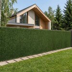 vidaXL Clôture Artificielle Vert clair 1 x 10 m PVC et Acier