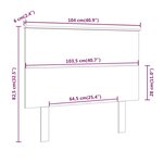vidaXL Tête de lit Blanc 104x6x82 5 cm Bois massif de pin