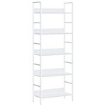 vidaXL Bibliothèque à 5 niveaux noir 60x27 6x158 5cm bois d'ingénierie