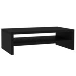 vidaXL Support de moniteur Noir 42 x 24 x 13 cm Bois d'ingénierie