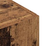 vidaXL Cabinet de Bureau avec étagère Bois ancien 60 x 32 x 115 cm