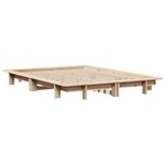 vidaXL Cadre de lit sans matelas 140x190 cm bois de pin massif