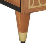 vidaXL Tables de chevet 2 Pièces 40x33x46 cm Bois de manguier solide