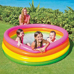 Intex Piscine gonflable Sunset 4 anneaux 168x46 cm