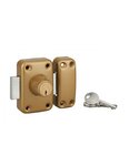 THIRARD - Verrou double entrée Apache pour porte d'entrée  cylindre 40mm  acier  3 clés  époxy or - THIRARD