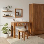 vidaXL Table de Toilette Marron 90 x 45 x 75 cm Bois d'acacia massif