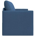 vidaXL Canapé-Lit 110cm Bleu tissu