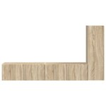 vidaXL Ensemble meuble TV 3 Pièces Chêne Sonoma Bois d'ingénierie