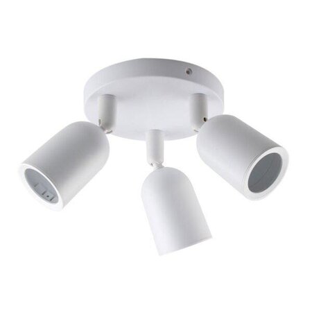 Spot led en saillie triple orientable blanc pour ampoule gu10 - blanc - silamp