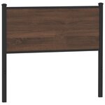 vidaXL Tête de lit chêne marron 100 cm bois d'ingénierie et acier