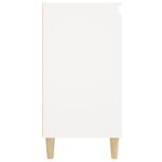 vidaXL Table de chevet blanc 40x35x70 cm bois d’ingénierie