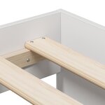 vidaXL Cadre de lit de rangement Blanc 80x200 cm