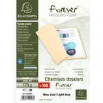 Paquet 100 chemises Foldyne 180 Bleu clair EXACOMPTA