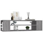vidaXL Armoire TV suspendue Sonoma gris 100x30x26 5 cm Bois Ingénierie