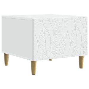 vidaXL Table basse Blanc 50 x 49 x 40 cm Bois d'ingénierie
