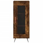 vidaXL Buffet Chêne fumé 34 5x34x90 cm Bois d'ingénierie