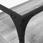 vidaXL Meuble TV avec dessus en verre sonoma gris bois d'ingénierie