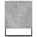 vidaXL Meuble TV gris béton 100x34 5x44 5 cm bois d'ingénierie