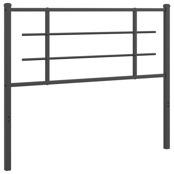 vidaXL Tête de lit de remplacement métal noir 107 cm
