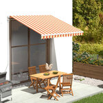 vidaXL Tissu de remplacement pour auvent Jaune et orange 3x2 5 m