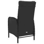 vidaXL Ensemble à Manger de jardin 9 Pièces Résine tressée et verre Noir
