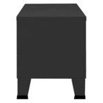 vidaXL Meuble TV industriel Noir 105x35x42 cm Métal