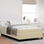 vidaXL Cadre de lit Vert gris clair 120 x 200 cm