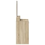 vidaXL Coiffeuse Chêne Sonoma 79 x 41 x 140 cm Bois d'ingénierie